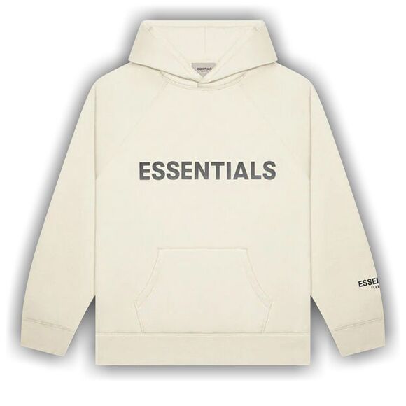 FEAR OF GOD ESSENTIALS HOODIE SAGE SS20 SIZE LARGE BUTTER CREAM - Picture 1 of 3